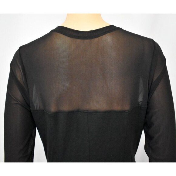 Torrid Black Skater Dress Size 0 (12) Sheer Mesh Sweetheart Illusion Whimsy Goth - Picture 4 of 11